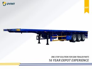3 Axle Container Transport Flatbed Semi Trailer