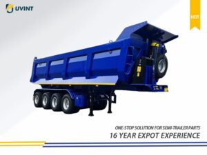 4-Axle Rear Dump Semi Trailer Truck Trailers
