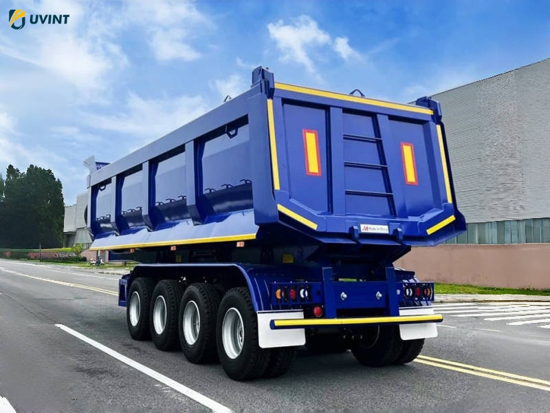 4-Axle Rear Dump Semi Trailer Truck Trailers - Image 3
