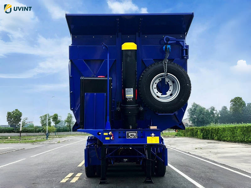4-Axle Rear Dump Semi Trailer Truck Trailers - Image 4