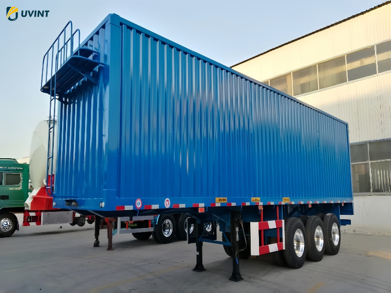 3 Axle Box Cargo Transport Semi Trailer - Image 2