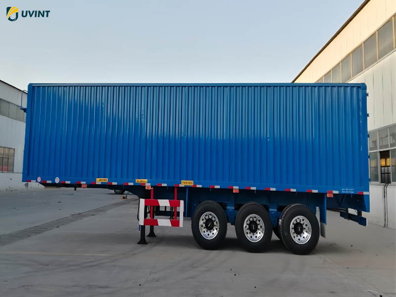 3 Axle Box Cargo Transport Semi Trailer - Image 3