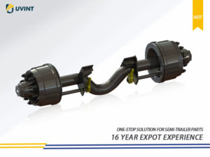 Round Beam Cambered Shaft Drop Center Trailer Axle